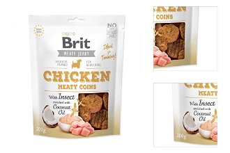 Brit Jerky Chicken with Insect Meaty Coins 200g 3