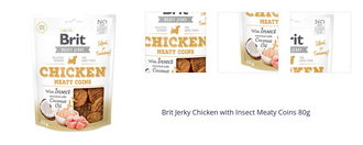 Brit Jerky Chicken with Insect Meaty Coins 80g 1