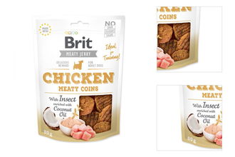 Brit Jerky Chicken with Insect Meaty Coins 80g 3