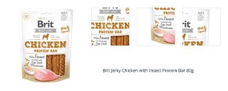 Brit Jerky Chicken with Insect Protein Bar 80g 1
