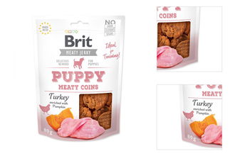 Brit Jerky Puppy Turkey Meaty Coins 80g 3