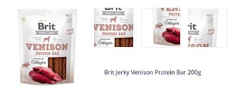 Brit Jerky Venison Protein Bar 200g 1