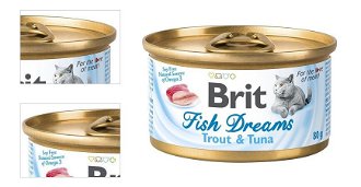 Brit konzerva pstruh a tuniak 80 g 4