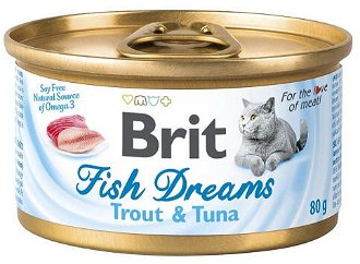 Brit konzerva pstruh a tuniak 80 g 2