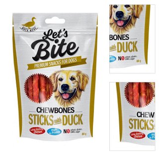 Brit Let´s Bite Chewbones Sticks with Duck 80g 3
