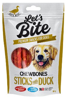 Brit Let´s Bite Chewbones Sticks with Duck 80g 2