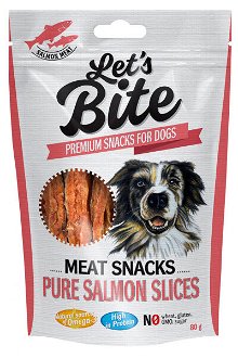 Brit Let´s Bite Meat Snacks Pure Salmon Slices 80g