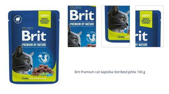 Brit Pramium cat kapsička Sterilized jahňa 100 g 1