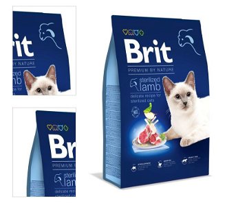 Brit Premium by nature cat Stelized Lamb -Jahňacie - 8kg 4