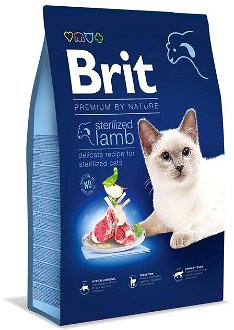 Brit Premium by nature cat Stelized Lamb -Jahňacie - 8kg