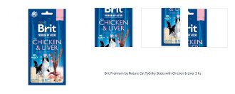 Brit Premium by Nature Cat Tyčinky Sticks with Chicken & Liver 3 ks 1