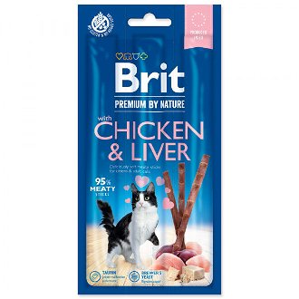 Brit Premium by Nature Cat Tyčinky Sticks with Chicken & Liver 3 ks 2