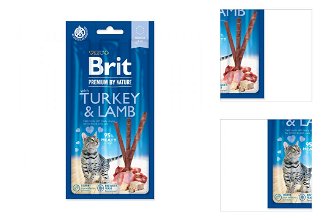 Brit Premium by Nature Cat tyčinky Sticks with Turkey & Lamb 3 ks 3