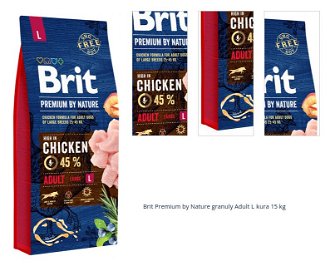 Brit Premium by Nature granuly Adult L kura 15 kg 1