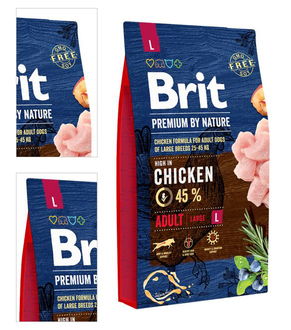 Brit Premium by Nature granuly Adult L kura 8 kg 4