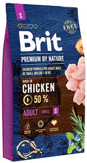 Brit Premium by Nature granuly Adult S 8 kg
