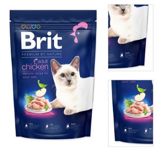 Brit Premium by Nature granuly Cat Adult kura 1,5 kg 3