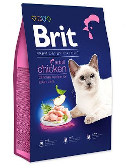 Brit Premium by Nature granuly Cat Adult kura 8 kg 2