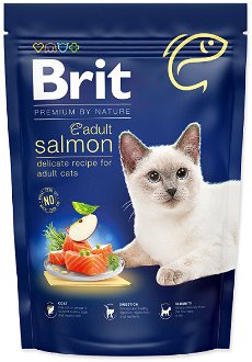 Brit Premium by Nature granuly Cat Adult losos 800 g 2