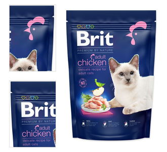 Brit Premium by Nature granuly Cat Adut kura 800 g 4