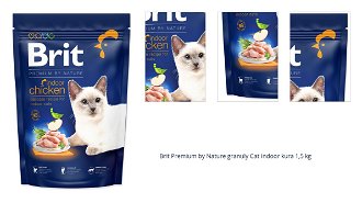 Brit Premium by Nature granuly Cat Indoor kura 1,5 kg 1