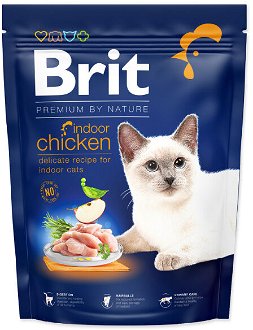 Brit Premium by Nature granuly Cat Indoor kura 300 g