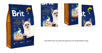 Brit Premium by Nature granuly Cat Indoor kura 8 kg 1