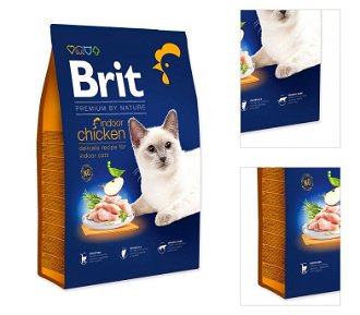 Brit Premium by Nature granuly Cat Indoor kura 8 kg 3