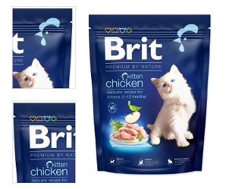 Brit Premium by Nature granuly Cat Kitten Kura 300 g 4