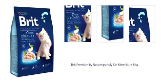 Brit Premium by Nature granuly Cat Kitten kura 8 kg 1