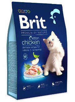 Brit Premium by Nature granuly Cat Kitten kura 8 kg 2