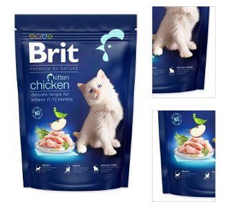Brit Premium by Nature granuly Cat Kitten Kura 800 g 3