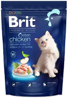 Brit Premium by Nature granuly Cat Kitten Kura 800 g 2