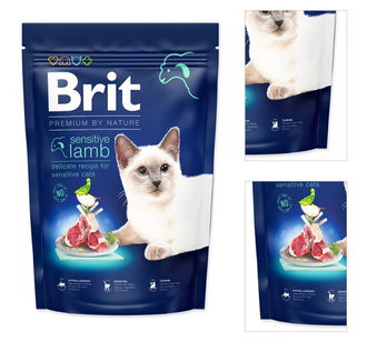 Brit Premium by Nature granuly Cat Sensitive jahňa 1,5 kg 3