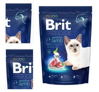 Brit Premium by Nature granuly Cat Sensitive jahňa 1,5 kg 4