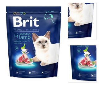 Brit Premium by Nature granuly Cat Sensitive jahňa 300 g 3