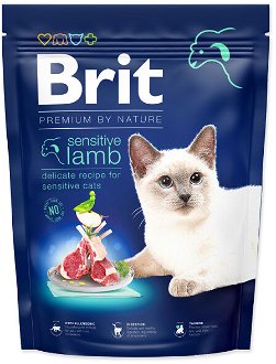Brit Premium by Nature granuly Cat Sensitive jahňa 300 g