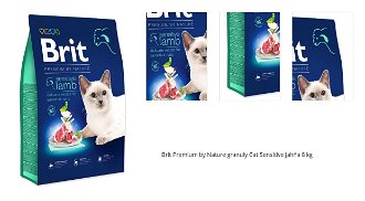 Brit Premium by Nature granuly Cat Sensitive jahňa 8 kg 1