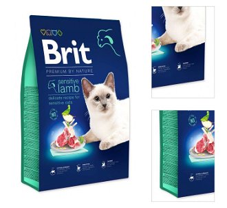 Brit Premium by Nature granuly Cat Sensitive jahňa 8 kg 3