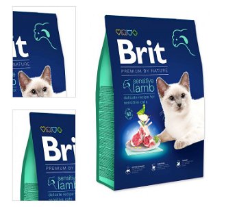 Brit Premium by Nature granuly Cat Sensitive jahňa 8 kg 4