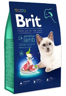 Brit Premium by Nature granuly Cat Sensitive jahňa 8 kg 2