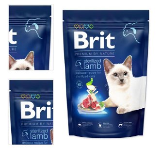 Brit Premium by Nature granuly Cat Sterilized jahňa 1,5 kg 4