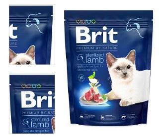Brit Premium by Nature granuly Cat Sterilized jahňa 300 g 4