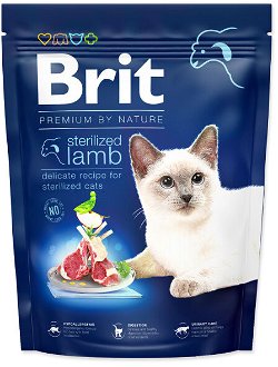 Brit Premium by Nature granuly Cat Sterilized jahňa 300 g 2