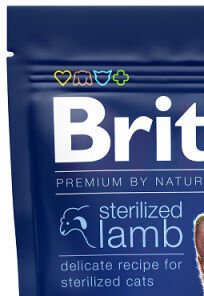 Brit Premium by Nature granuly Cat Sterilized jahňa 800 g 6