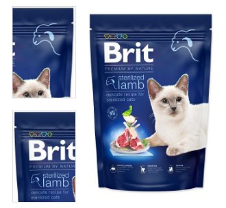 Brit Premium by Nature granuly Cat Sterilized jahňa 800 g 4