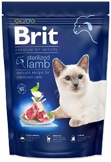 Brit Premium by Nature granuly Cat Sterilized jahňa 800 g 2