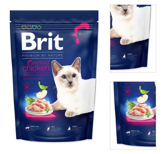 Brit Premium by Nature granuly Cat Sterilized kura 1,5 kg 3