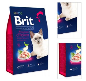 Brit Premium by Nature granuly Cat Sterilized kura 8 kg 3