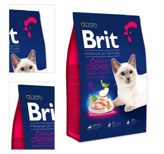 Brit Premium by Nature granuly Cat Sterilized kura 8 kg 4